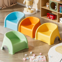 塑料儿童沙发椅创意小凳子靠背椅新款小椅子网红宝宝椅子矮凳批发