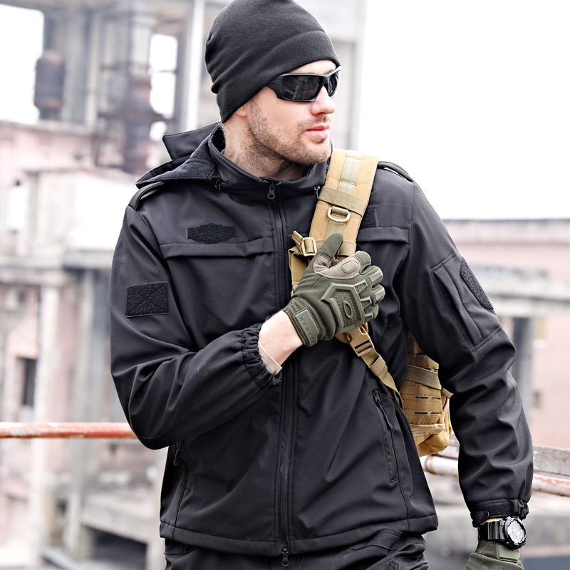 Demi-season shark, travel keep warm set, increased thickness, plus size