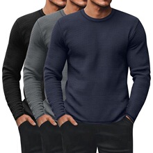 K 62016 Men's Waffle Knit T-Shirt Բ�쳤��T�� ŷ���羳