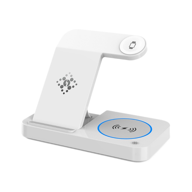 Comercio exterior exclusivamente para carga inalámbrica plegable cuatro en uno para iPhone15 teléfono móvil reloj auricular cargador inalámbrico