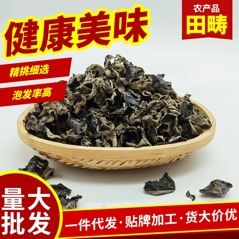 Заводская поставка северо-восточный черный гриб пузырь волосы быстрое мясо толстый без корней сухой гриб черный гриб оптом