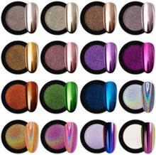 魔镜粉美甲穿戴甲镜面金属固态香槟色金银色超亮不飘粉指甲装饰