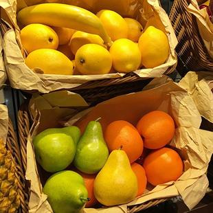Fruit Early Education Model Ornaments Decorative Plastic Kidsren's Toys Props Fake Apples Anti-Window Banana Snow Pear