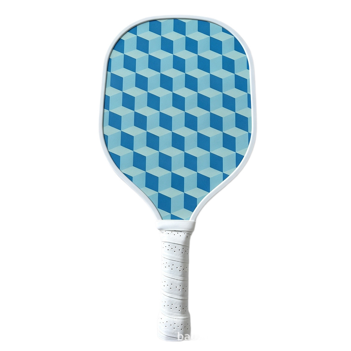 Carbon fiber pickleball rackets with UV-printed honeycomb panels; fiberglass sports racket manufacturer, wholesale