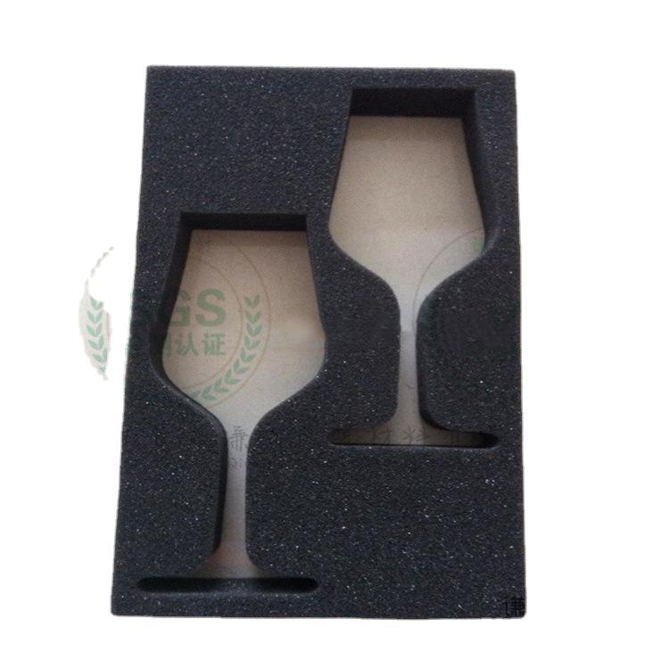 供应黑色海绵长方形海绵包装盒内托 礼盒内衬月饼和红酒 海绵缓冲