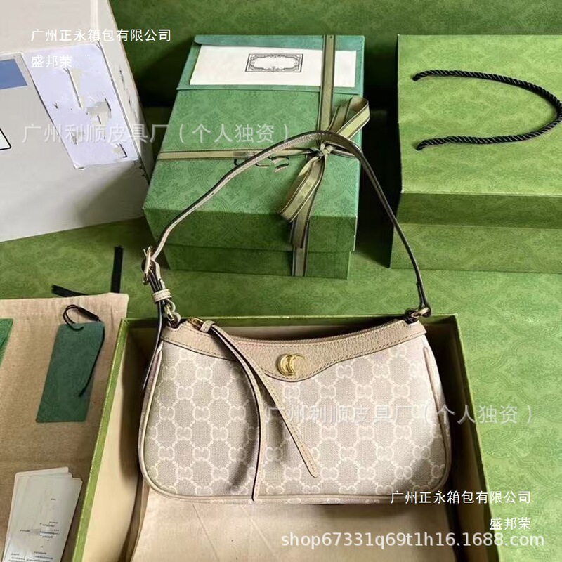 跨境新款Ophidia小号腋下包G老花法棍包hobo麻将单肩女包|undefined
