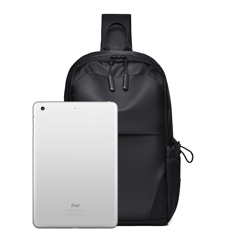 Bolso en el pecho de los nuevos hombres casuales Bolso en el pecho de tela Oxford de gran capacidad Bolso anti-salpicaduras Bolso bandolera para deportes al aire libre