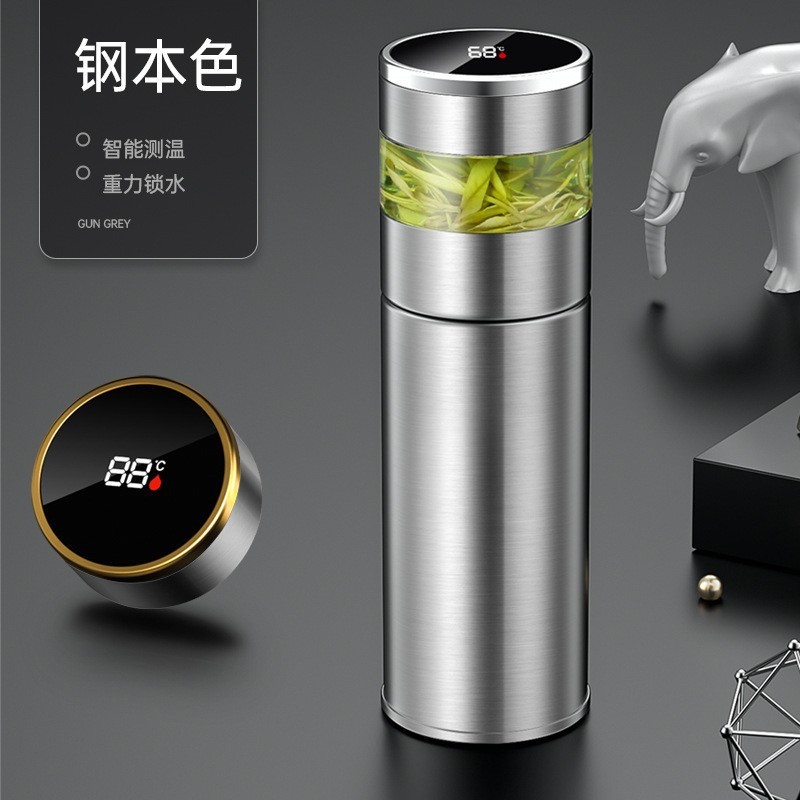 2025 新しい断熱カップ男性と女性のための茶水分離ティーカップポータブルギフトロゴ彫刻ウォーターカップ|undefined