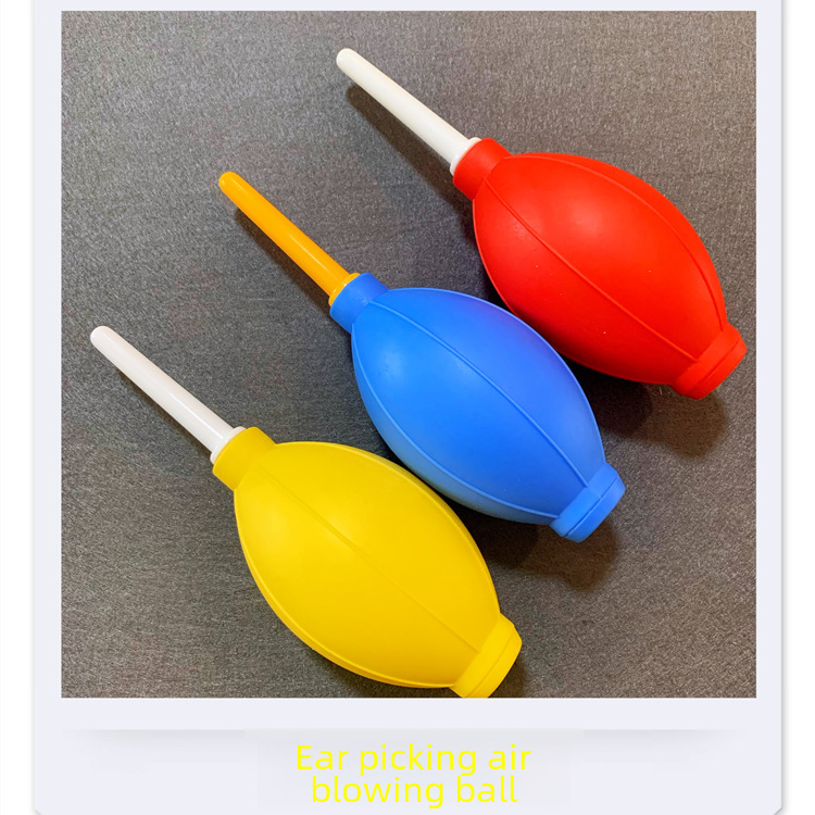 blow-up balloons, inflatable tiger, dust balls, cleaning balls, ear suction devices, ear cleaning tools, ear washers