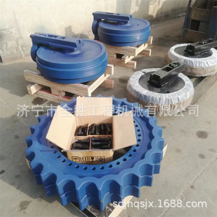 SK200-8挖掘机驱动齿涨紧油缸总成钩机履带履带板适配多型号机械