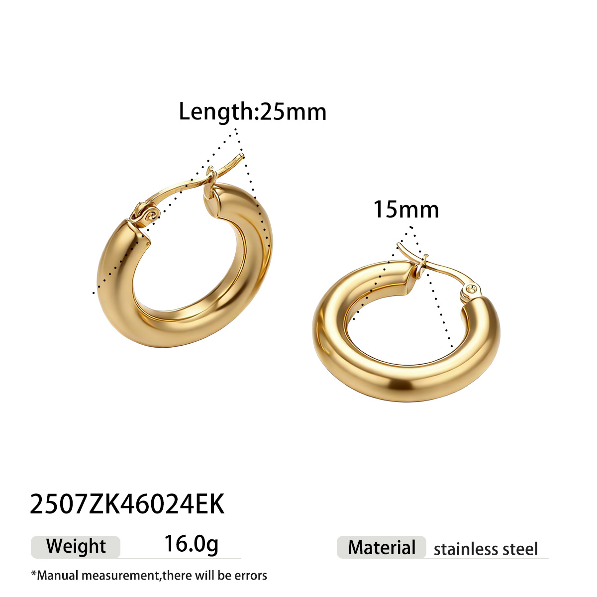 TENA Europa y los Estados Unidos de acero inoxidable aretes de vacaciones lujoso ligero de alto nivel de sensación de anillo geométrico de contraste de color de acero de titanio joyas de orejas