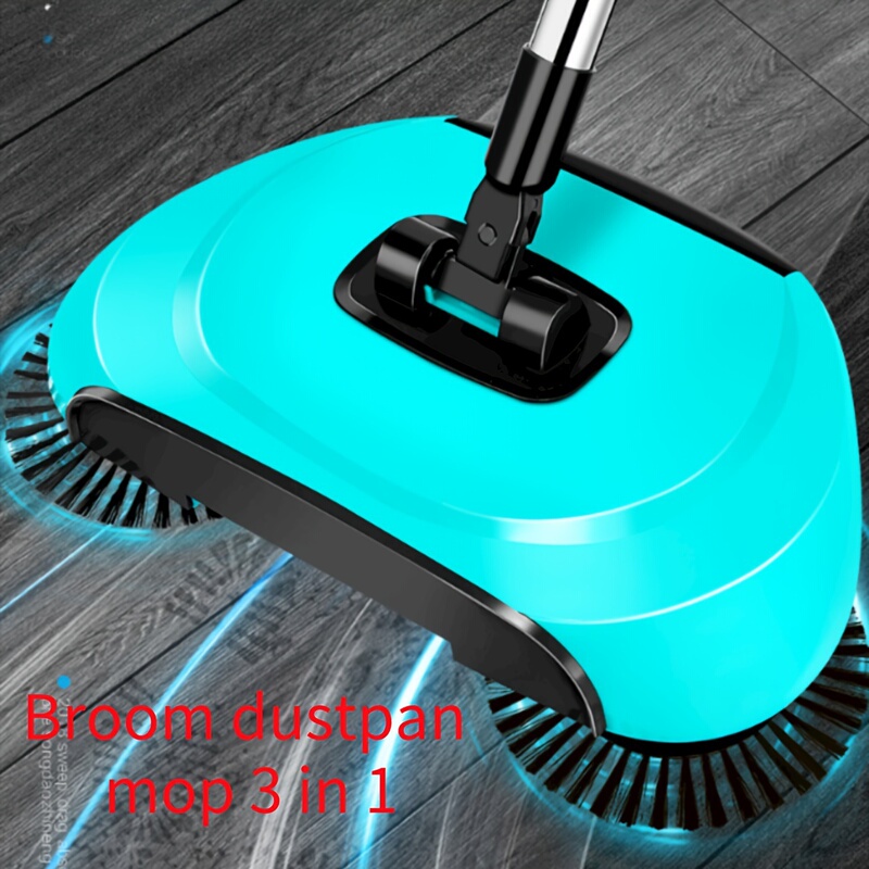 Hand-Push Rotating Broom and Dustpan for Home Use, Sweeping Tool, Sweeping Gadget