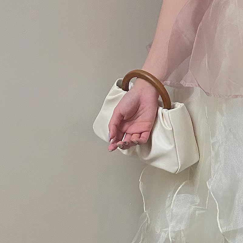 Modische Geraffte Cloud Umhängetasche Für Damen Kleine Handtasche_voghion.com