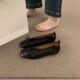 Dress Fairy Style silver Soft Leather Soft Bottom Milk Shoes Slip-on Low Mouth Ballet Shoes Gentle Evening Shoes