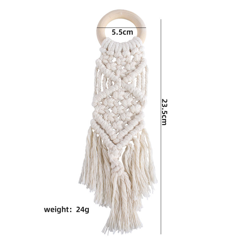 Bebé juguete creativo mordedor nuevo hecho a mano tejido de algodón cuerda Hemu teether infantil teether palo