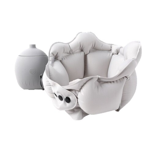New travel inflatable U-shaped pillow portable ice silk neck pillow travel pillow high-speed train airplane sleeping blow-up neck cushion