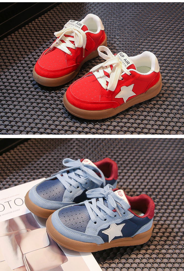 Kinderbrett 2024 Herbstmode Star Baby Mädchen Casual Weiche Sohle Anti Slip Jungen Sportschuhe_voghion.com