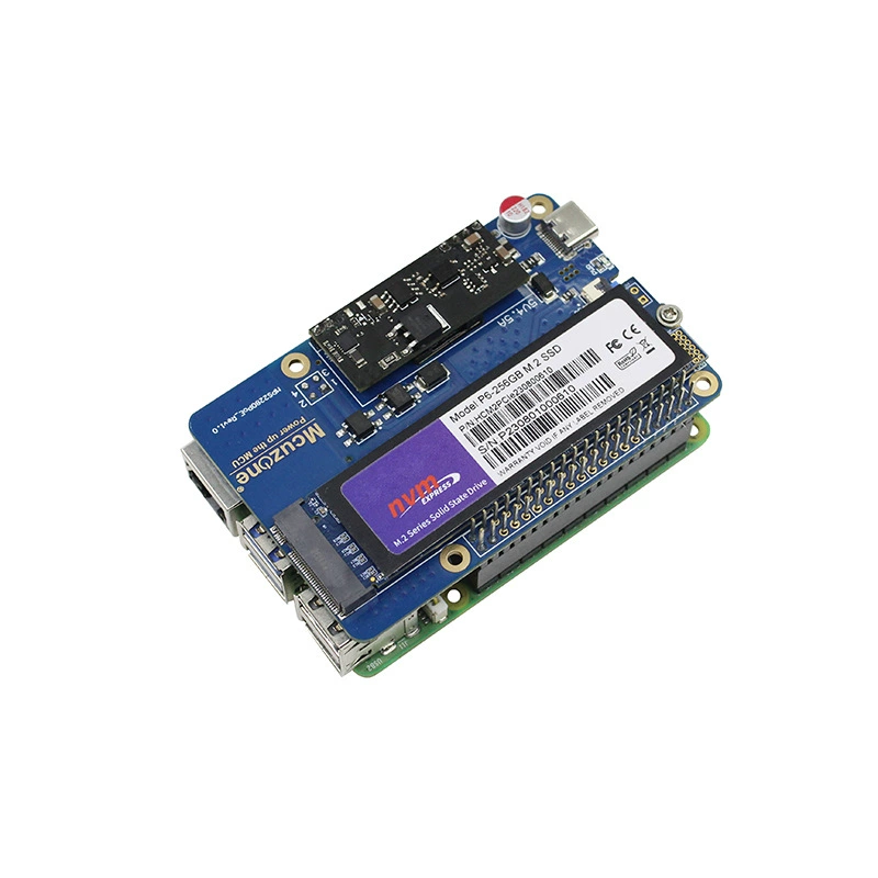 Модуль питания PoE для Raspberry Pi 5, Ethernet PoE, плата расширения PCIe на PoE и M.2 SSD 2280 для подключения жесткого диска