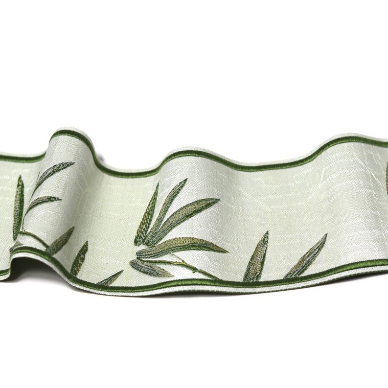 Ancho de 7.2CM estilo nacional de bambú cortina tela decoración de encaje accesorios vestimenta antigua manga de bordes bandejas de mesa cama