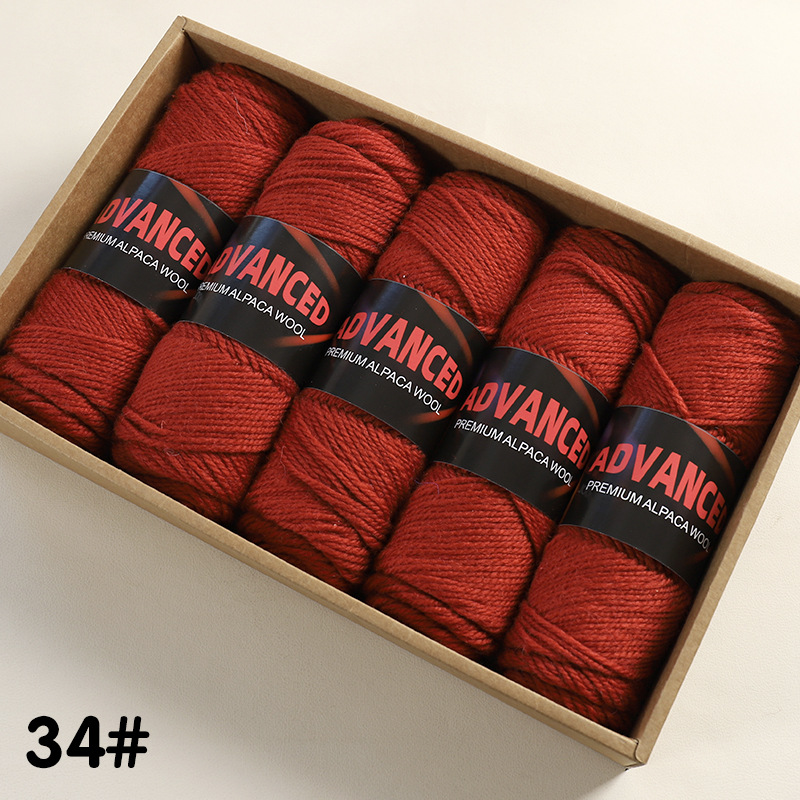 Ovillo de Lana de Alpaca Térmico para Tejido a Mano y DIY