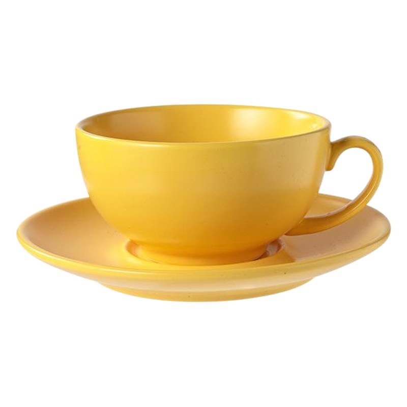 Taza de café de cerámica transfronteriza y platillo creativo estilo europeo flor taza de té traje Oficina tarde taza de té taza de café al por mayor