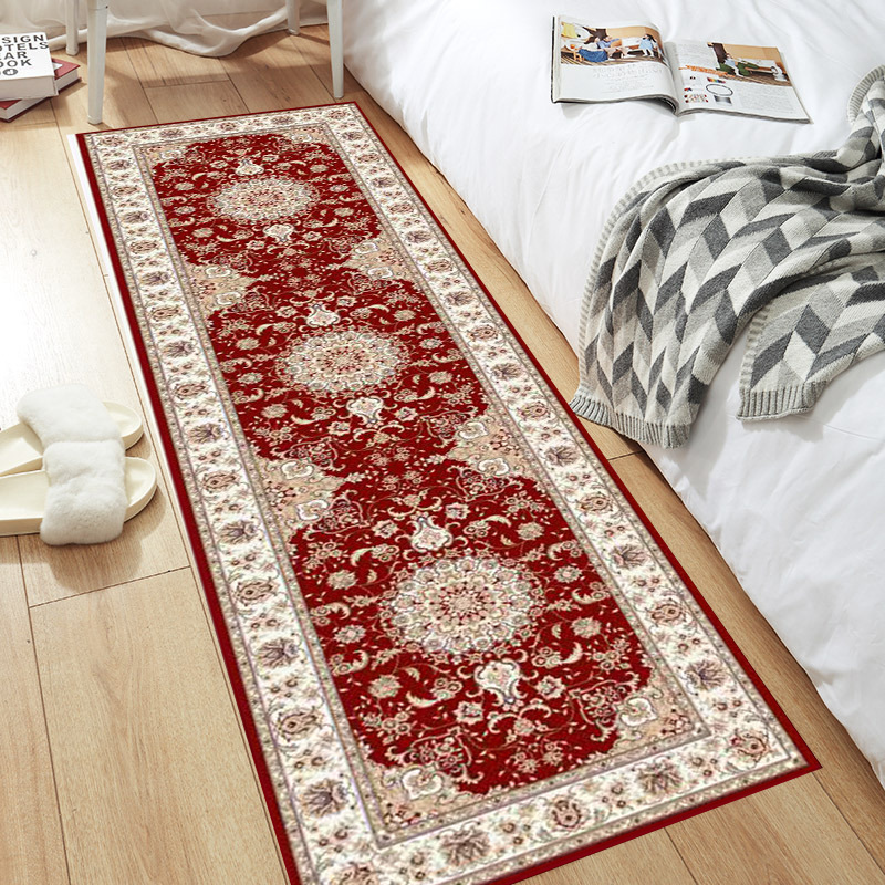 Tappeto persiano vintage stile boho nordic per camera da letto_voghion.com