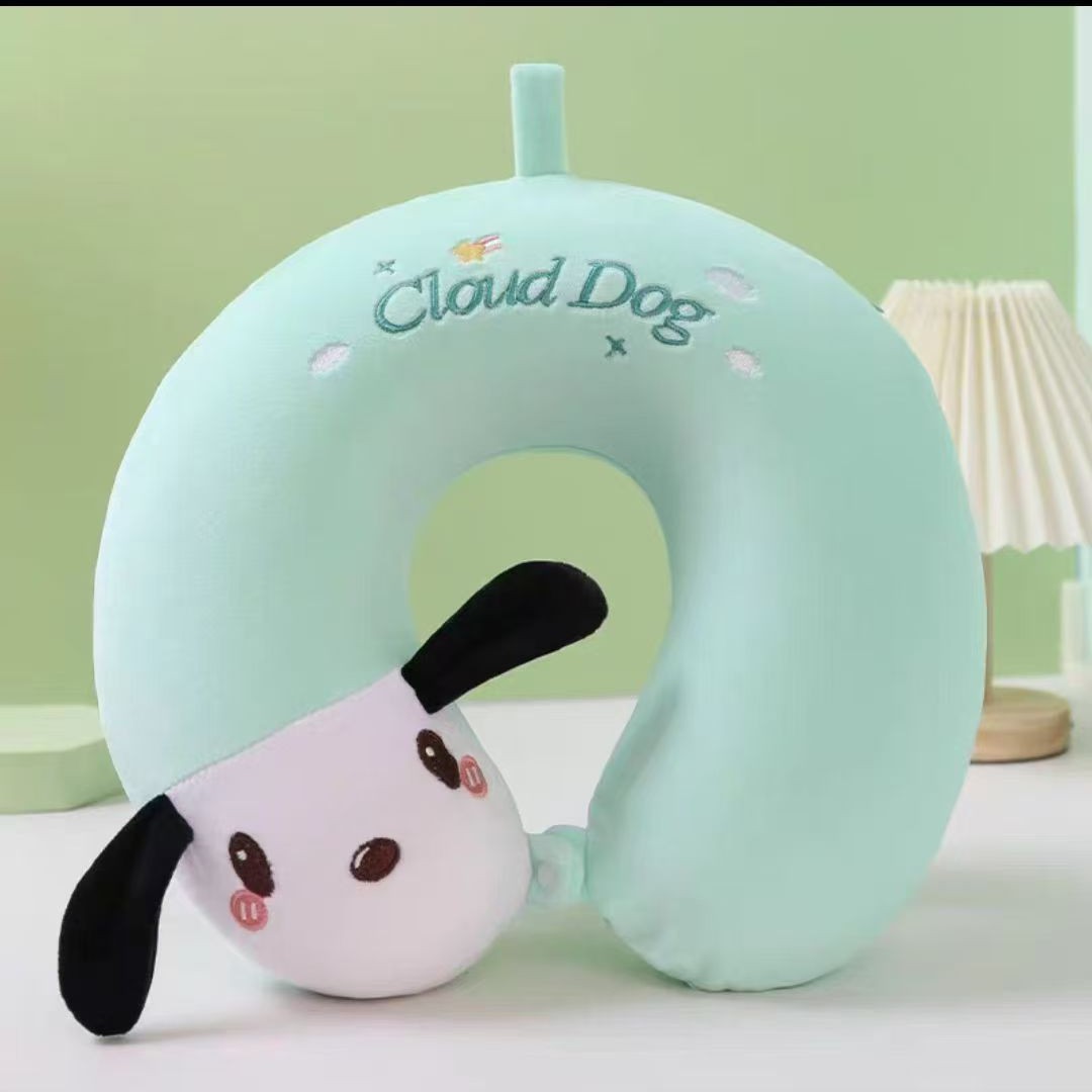 Nueva memoria de dibujos animados Almohada cuello de algodón Almohada en forma de U Almohada de viaje Siesta artefacto Oficina Dormir almohada almohada cuello protector