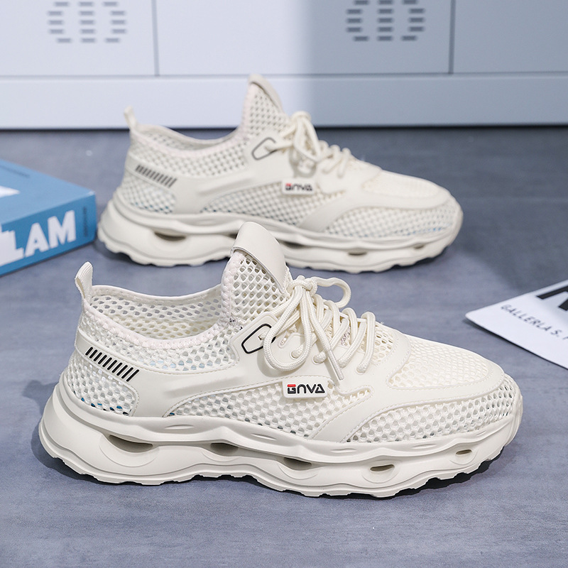 2025 zapatos casuales deportivos transpirables de malla de verano transfronterizo para hombres, agujeros huecos, sandalias de moda para hombres al aire libre al por mayor image 3