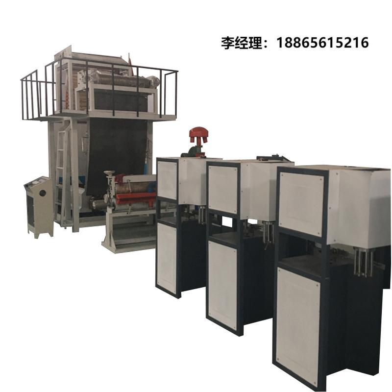 齐兴机械立吹风冷撕裂膜拉丝机，撕裂膜拉丝机