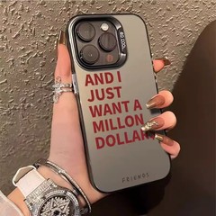 老友記彩銀シェルは、Apple 17 Pro Max、iPhone 15 Pro、クリエイティブな14、新しい13、個性的なデザインの携帯電話ケースに適しています。