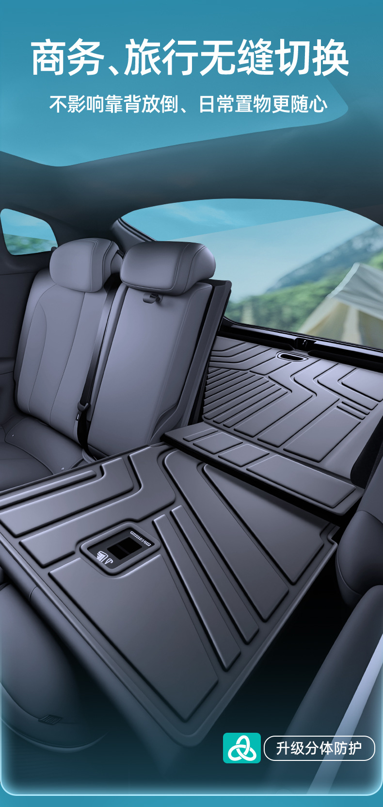 Suitable for Lynk & Co 10EM-p trunk mat TPE car anti-dirt mat interior trunk mat