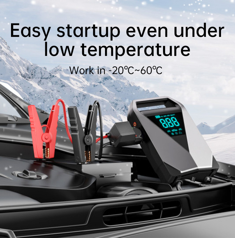 【Ld12】Cross-Border Car Emergency Power Supply, Air Pump, and Power Bank All-In-One Multifunctional Battery Jump Starter