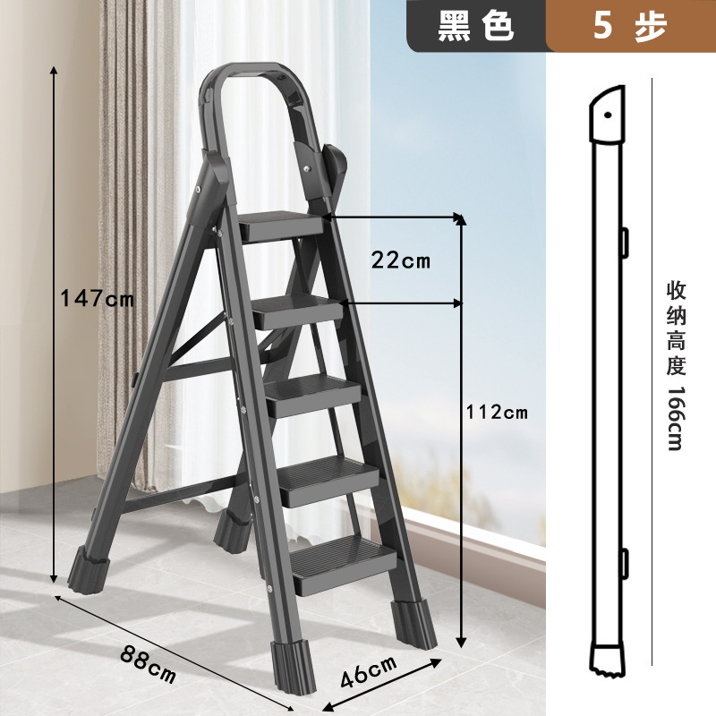 escalera doméstica plegable telescópico multifuncional escalera en zigzag interior escalera plegable escalera escalera de ático escalera gruesa portátil
