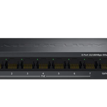Коммутатor Mercury MS08CP 8 PoE сетевой коммутатор для мониторинга безопасности, Поставки PoE