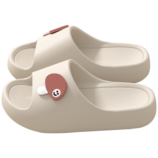Slip Slippers Women's Summer Indoor Home and Household 2025 New Thick Bottom Non-Slip Slippers for Men's Outer Wear
