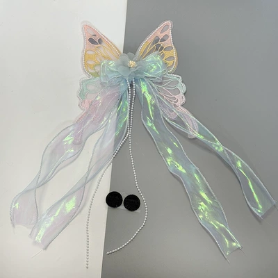 Motosiklet dəbilqələri Internet Popular Women's Pedal - bow-ribbon-blue