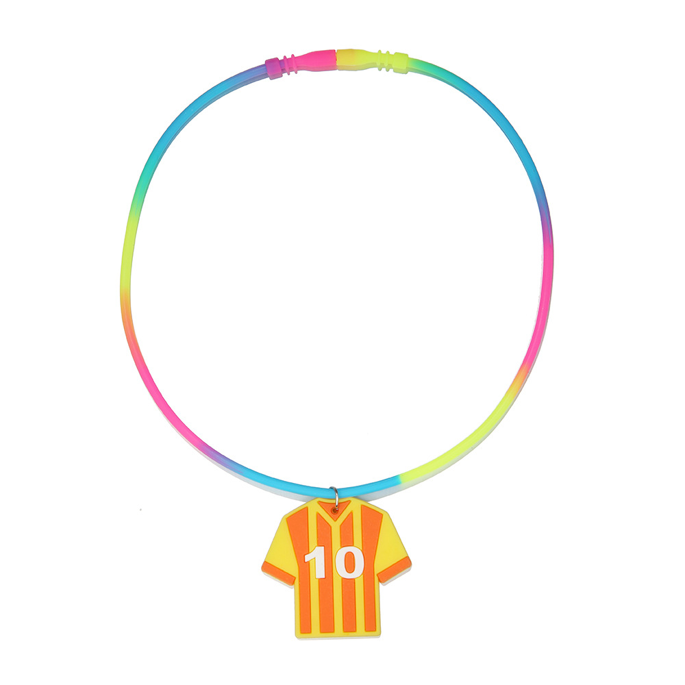 Fashion Football Shoe Silica Gel Epoxy Necklace