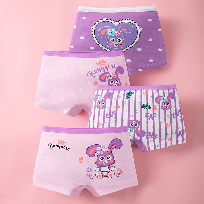 Children's Cotton Underwear Shorts, Kids Boxer Briefs, Cute Prints, Sizes S–3XL