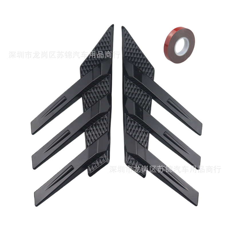 Car Modification Universal Rear Window Side Spoiler Splitter Triangle Blinds Equipped with Wing Leaf Air Vent