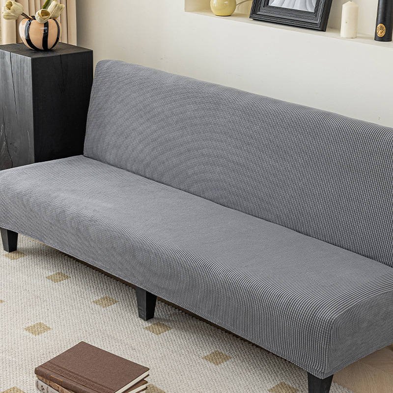 Customización transfronteriza sin reposabrazos cubierta de sofá elástico cubierta de cama de sofá grueso cubierta de tela simple cubierta de sofá todo incluido