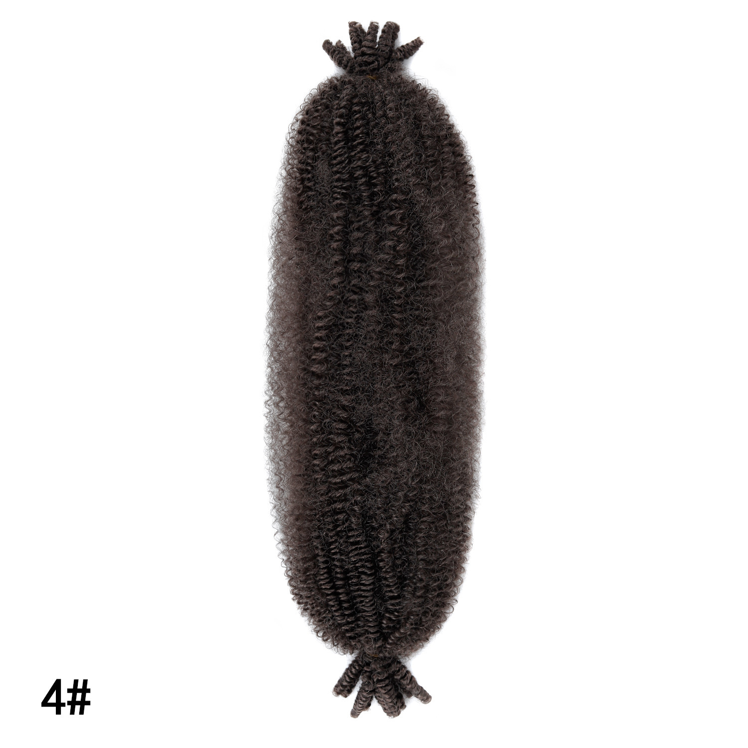 Extensiones de Cabello Rizado Afro Crochet de 24 Pulgadas Fibra Sintética de Alta Temperatura image 13