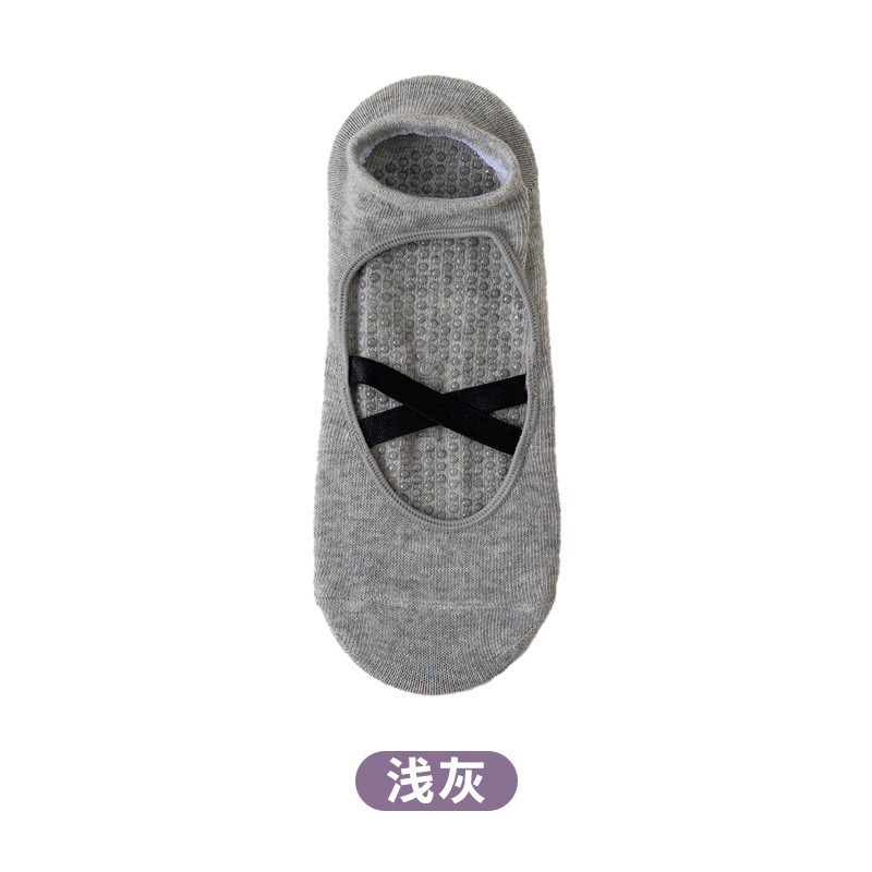 瑜伽袜纯色棉袜女士普拉提袜子防滑短袜多巴胺舞蹈袜地板袜运动袜|undefined