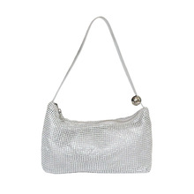 跨境新款晚宴包镶钻纯手工水钻手提晚装包ins满钻包网钻包包批发