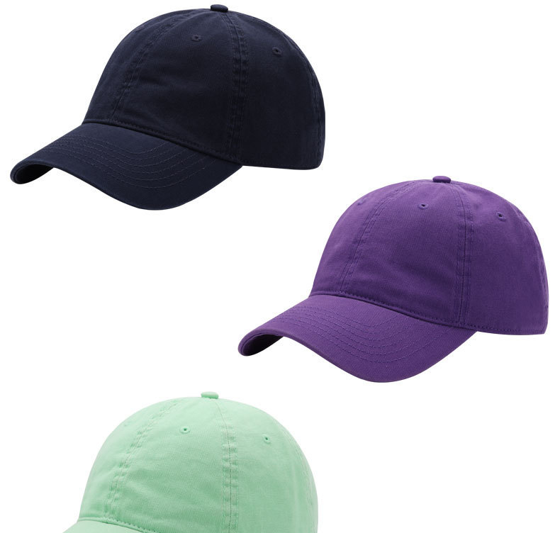 Combed Cotton Baseball Cap Solid Color Water Washed Hat Simple Trendy Duck Bill Cap Outdoor Popular Versatile Soft Top Sun Visor Hat