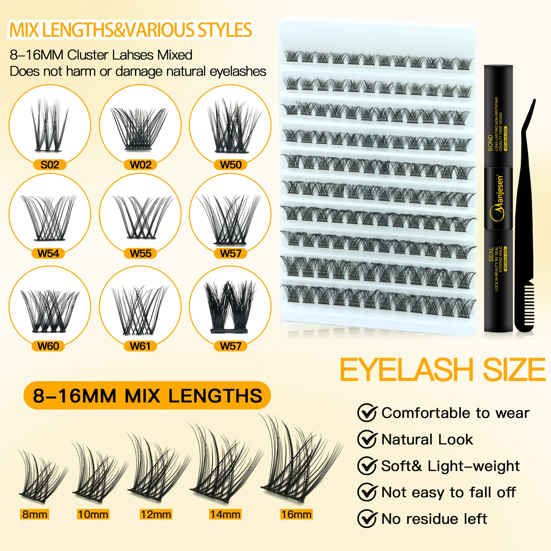 Кросс-бордер ресницы накладные false eyelashes large capacity ladder thickening