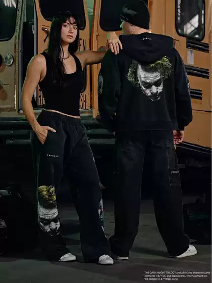 YOUNGLA x Batman Men's Sweatpants Joggers Athletic Gym Cotton Printed Casual Straight Leg Pants
