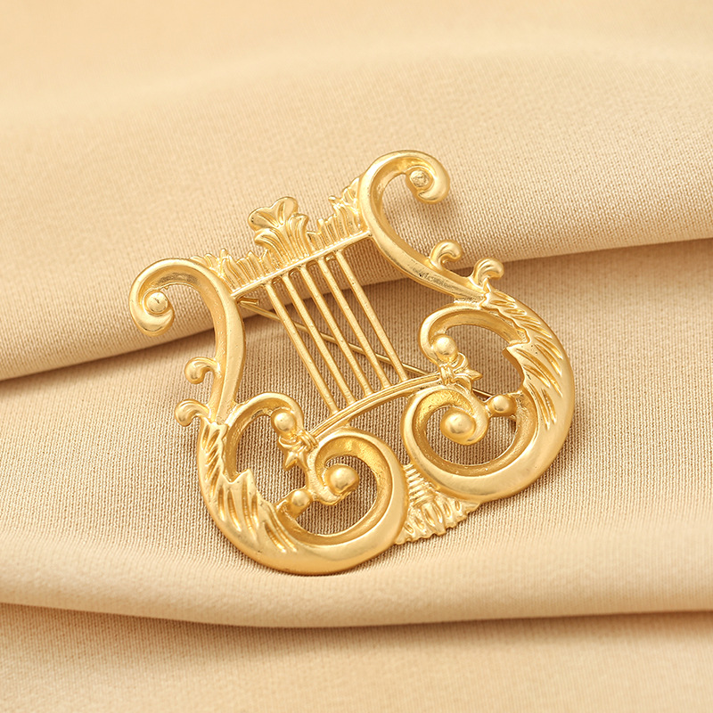 Retro Brosche Für Damen Metall Glänzend Pin Für Anstecknadel_voghion.com
