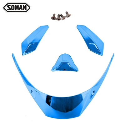 Motorcycle Sm-X8 Helmet Tail Dəbilqə (Kaska) aksesuarları - king-blue