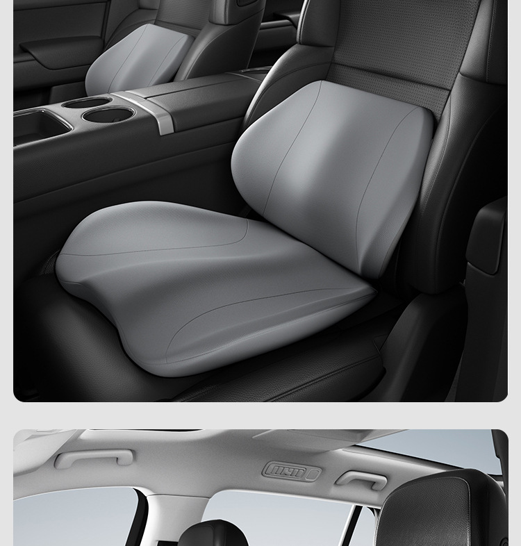 Car Headrest Memory Foam Lumbar Support Neck Pillow Ergonomic Car Seat Cushion Seat Backrest Waist Protector