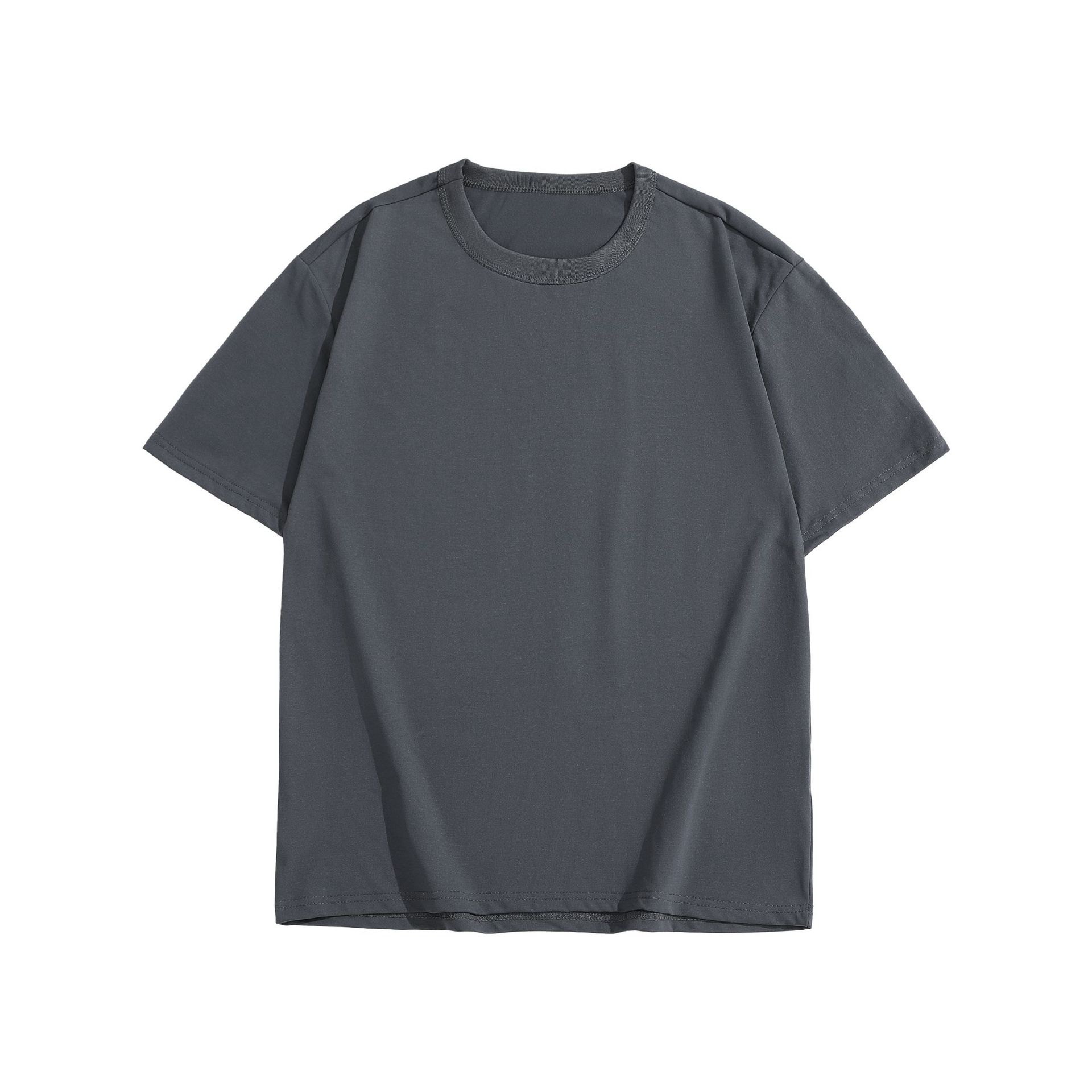 Sommerlicher Retro-Chic Herren-Pullover, schweres Kurzarm-Oberteil, lässiger Streetstyle mit überschnittenen Schultern, lockere Passform_voghion.com